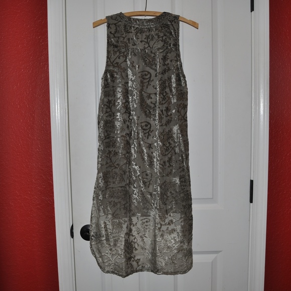 New KNOX ROSE Olive Velvet Burnout Tunic Top [E2] - Picture 5 of 8